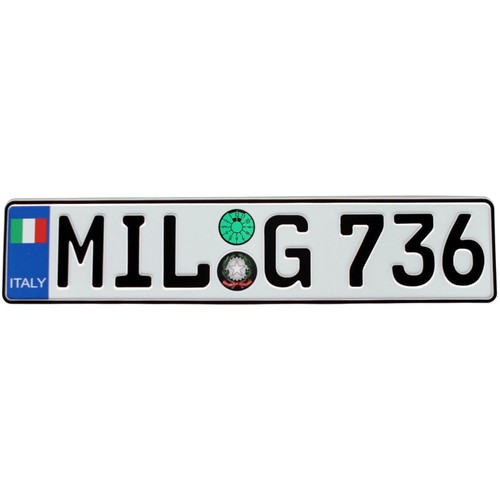 Targa metallo goffrato - targa, in