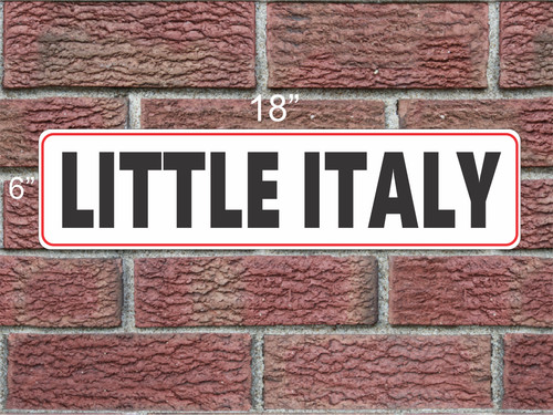 Insegna metallo piccola italia - insegna,