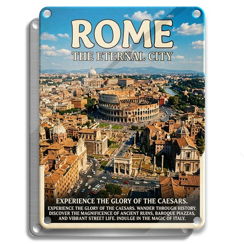 Roma italia insegna metallo - roma,