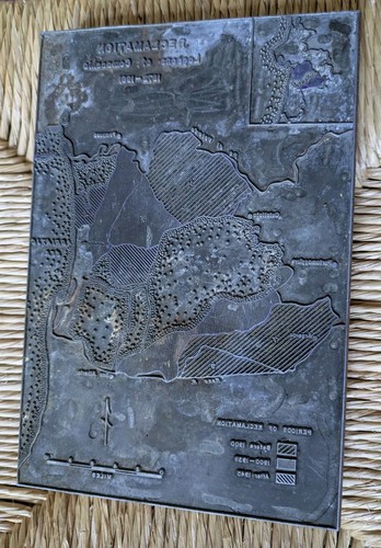 Antico blocco stampa - stampa, metallo