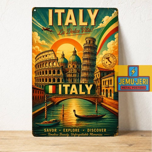 Insegna metallo italia - in,